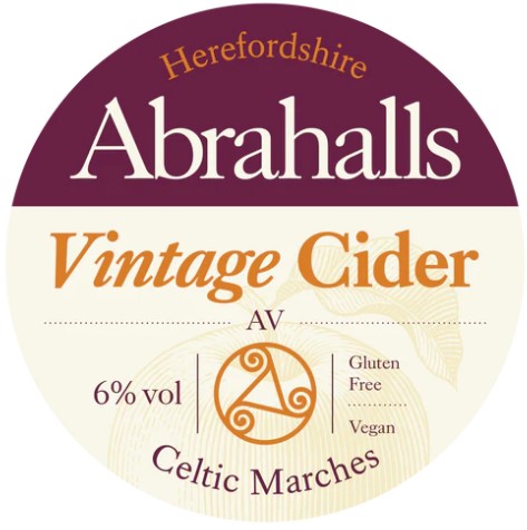 ABRAHALLS AV VINTAGE CIDER 6% 20LTR BIB