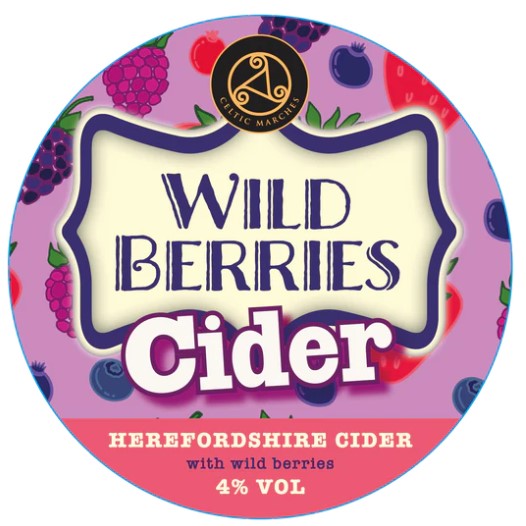 CELTIC MARCHES WILD BERRIES CIDER 4% 20LTR BIB