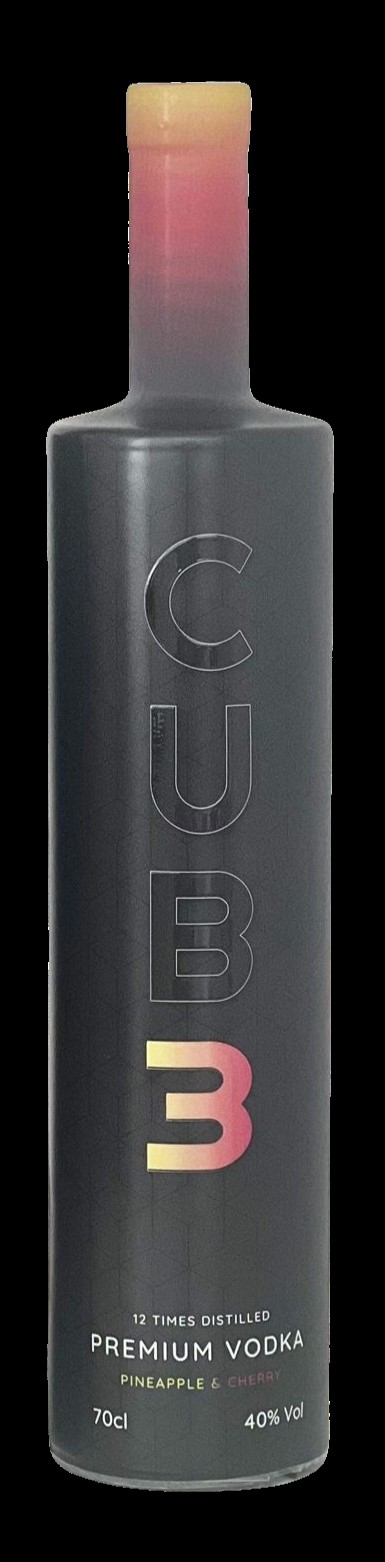 CUBE PINEAPPLE & CHERRY VODKA 40% 70CL