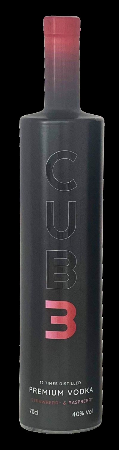 CUBE STRAWBERRY & RASPBERRY VODKA 40% 70CL