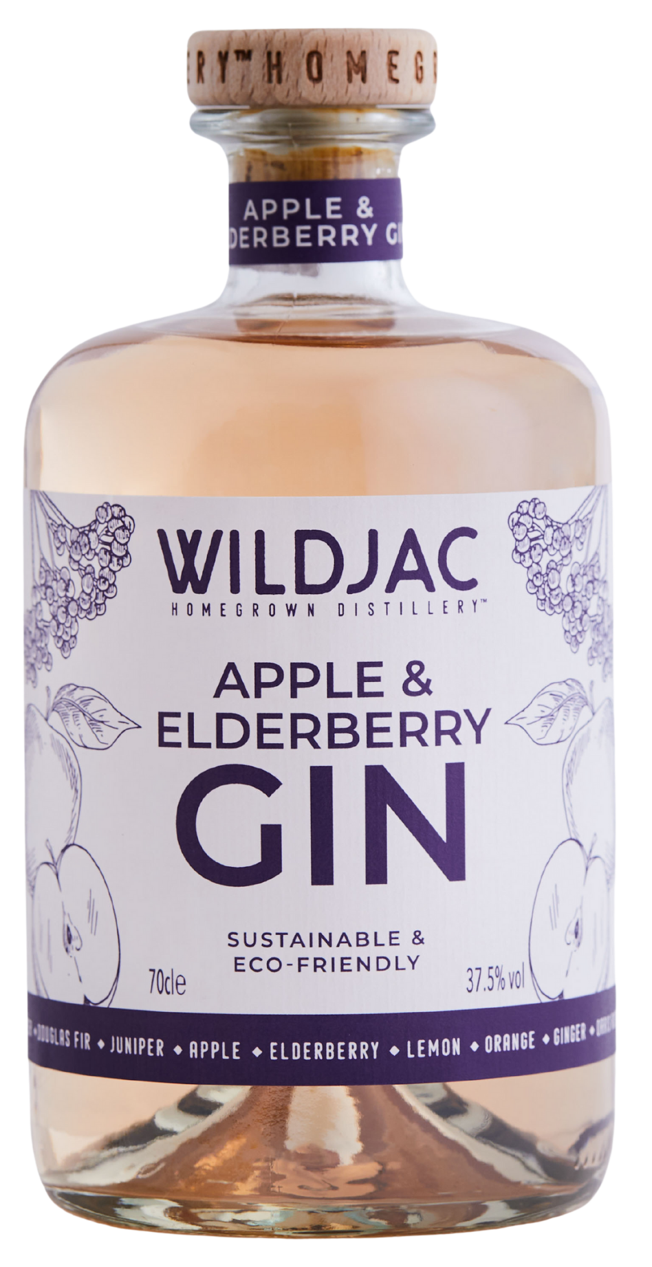 WILDJAC APPLE & ELDERBERRY GIN 37.5% 70CL