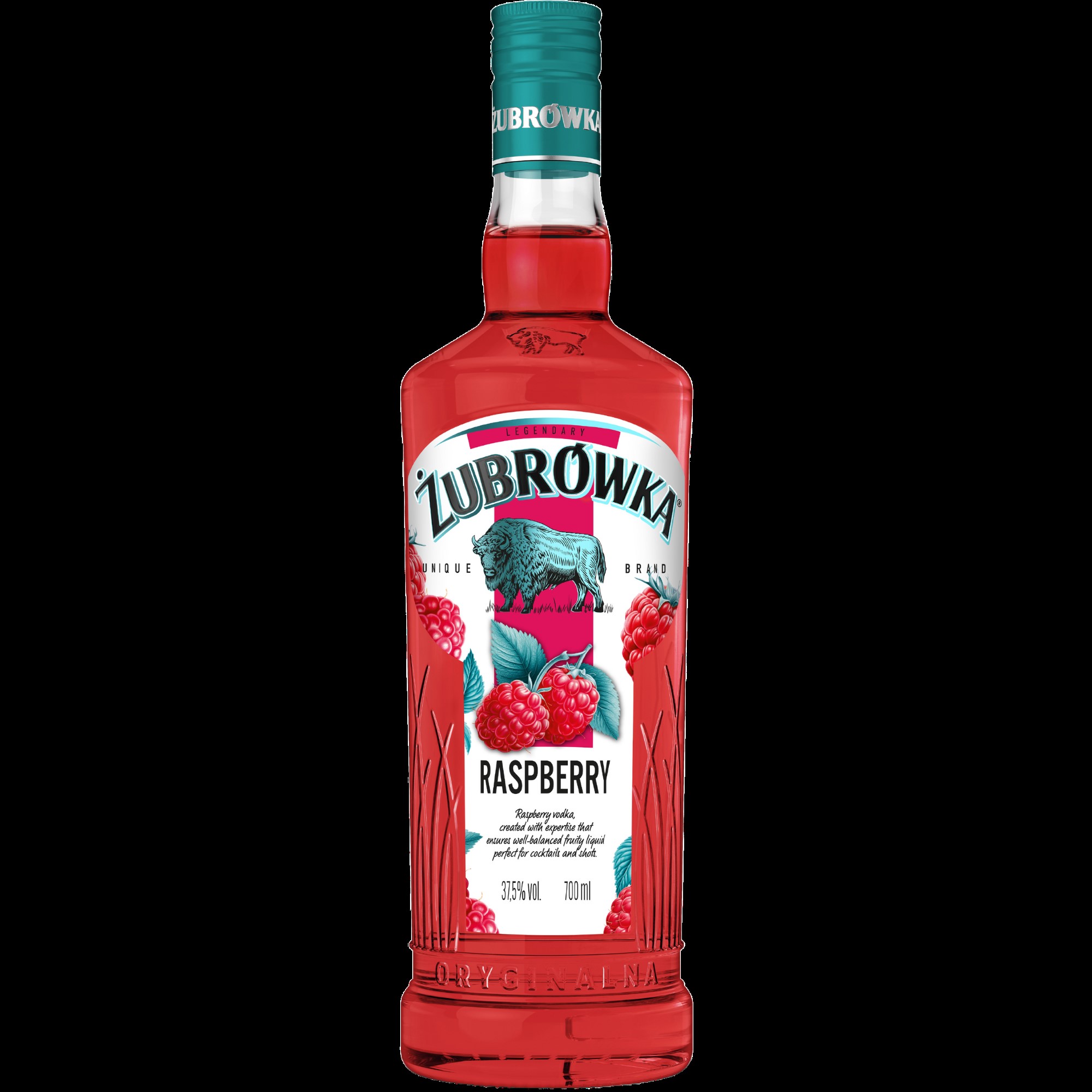 ZUBROWKA RASPBERRY  VODKA 37.5% 70CL