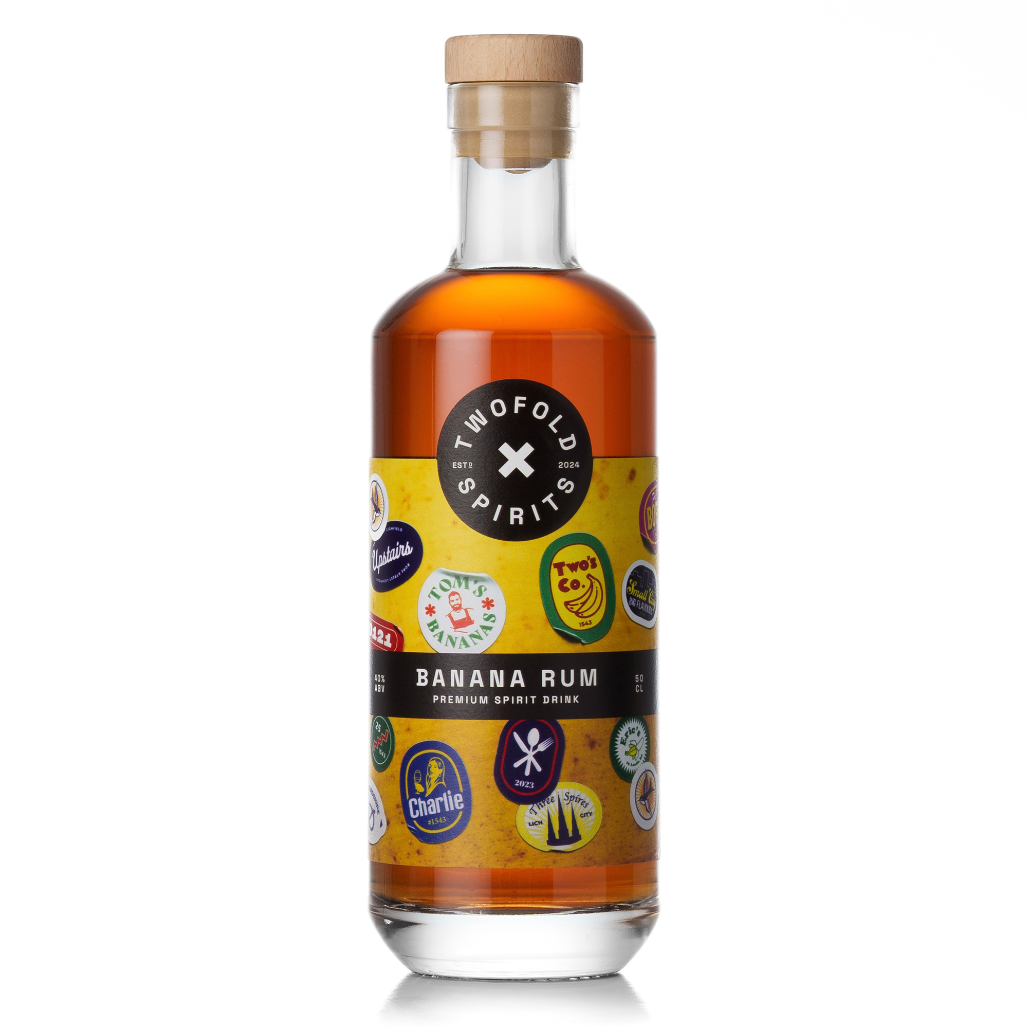 TWOFOLD SPIRITS BANANA RUM 40% 70CL