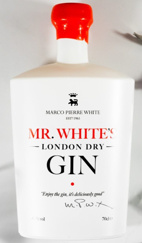 MR WHITES LONDON DRY GIN 40% 70CL