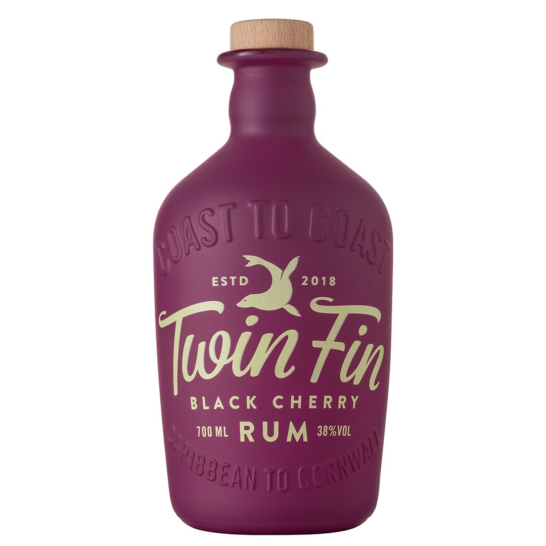 TWIN FIN BLACK CHERRY RUM 38% 70CL