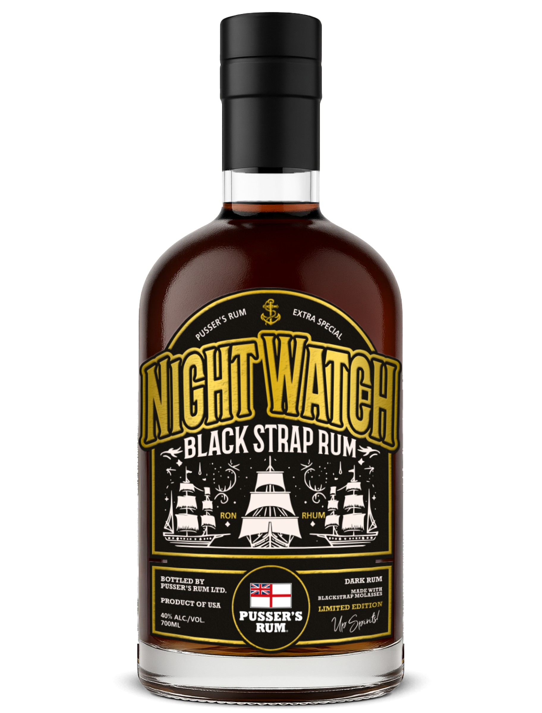 PUSSERS NIGHT WATCH BLACK STRAP 40% 70CL