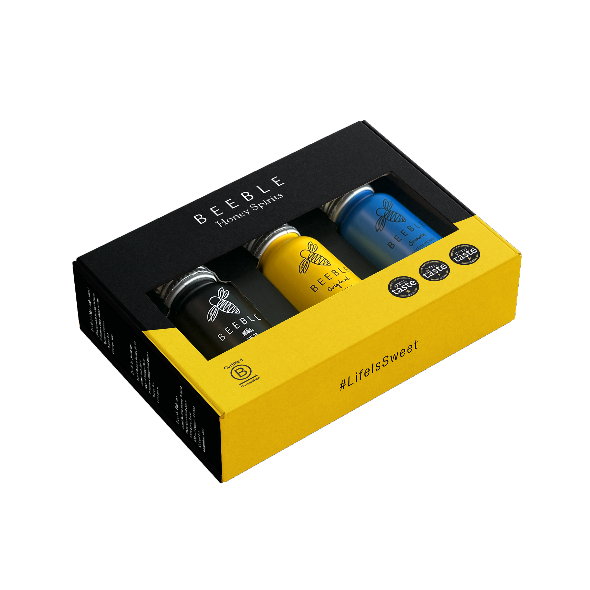 BEEBLE ALUMINI SET 3X5CLWHISKY, TEQUILA, RUM