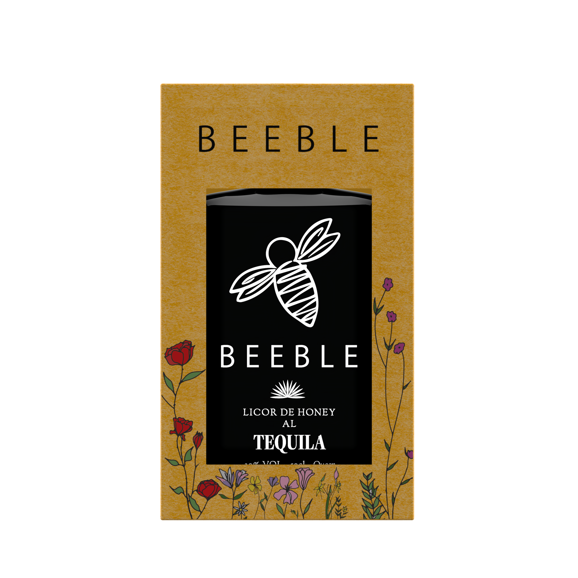 BEEBLE TEQUILA WITH HIVE GIFT BOX 30% 50CL