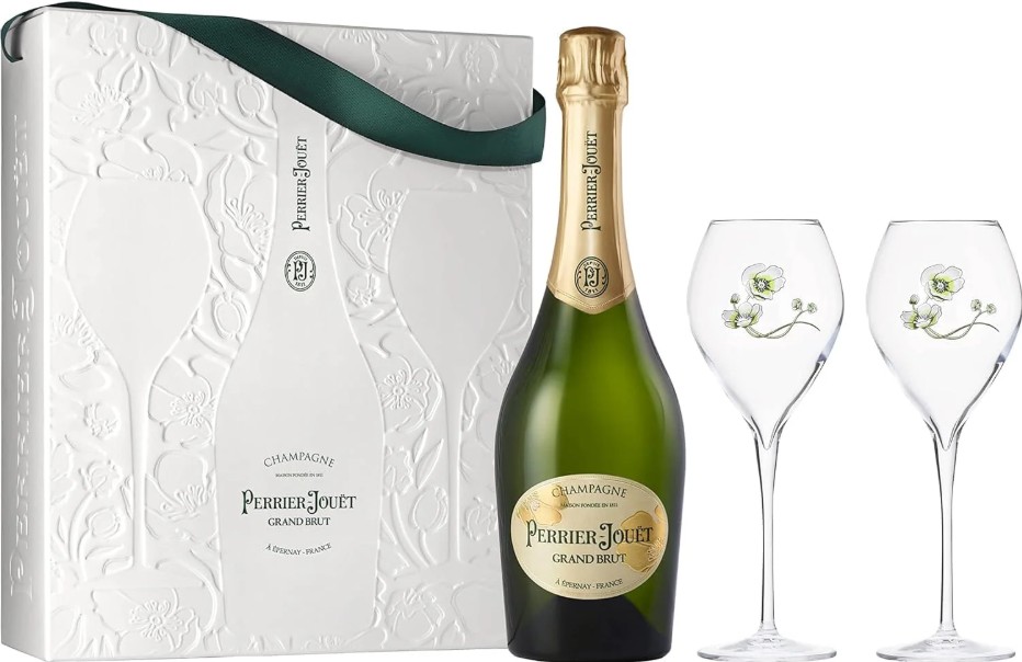 PERRIER JOUET BRUT & 2 FLUTES IN GIFT BOX