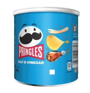 PRINGLES TUBES SALT & VINEGAR 12 x 40G