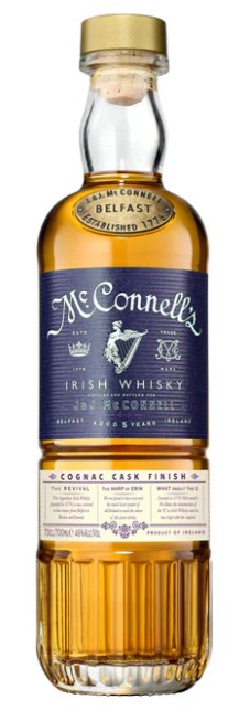 MCCONNELLS COGNAC CASK IRISH WHISKEY 46%