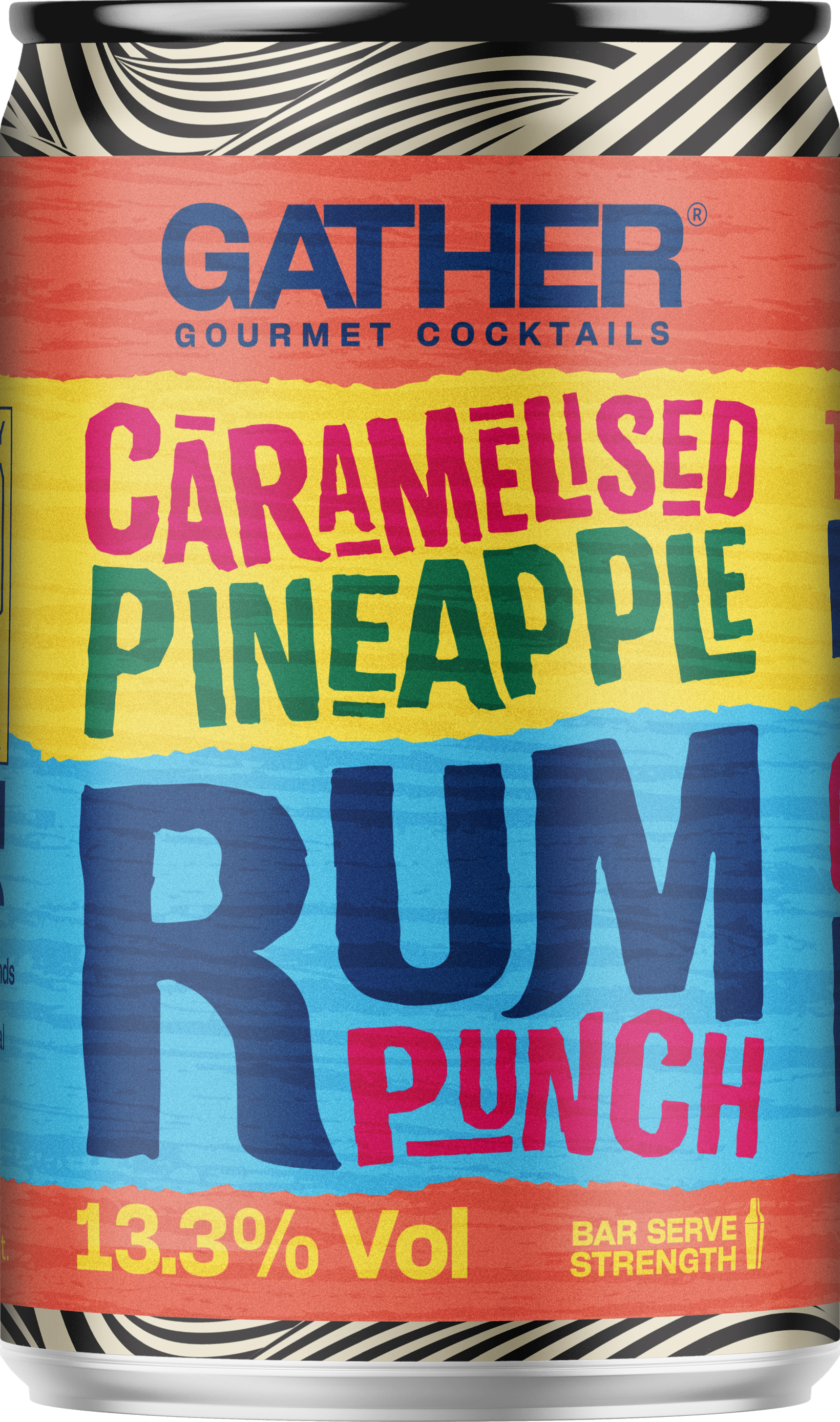 GATHER CARAMELISED PINEAPPLE RUM PUNCH CANS