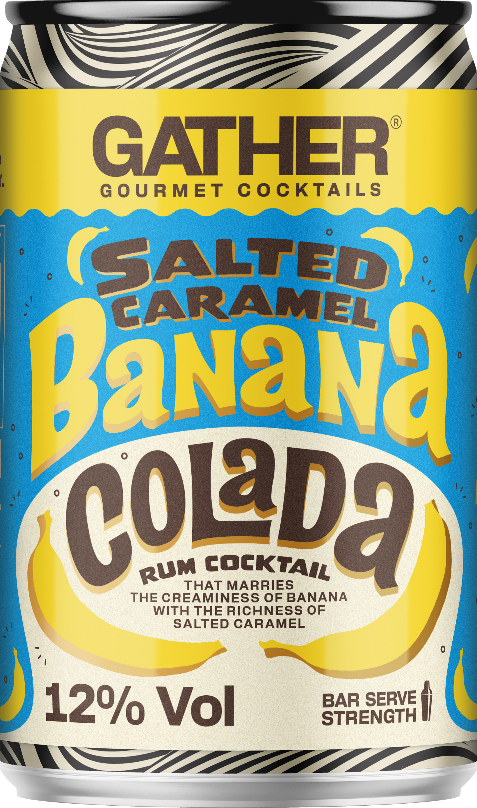 GATHER SALTED CARAMEL BANANA COLADA CANS
