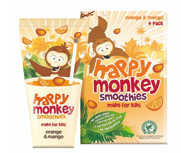 HAPPY MONKEY ORANGE & MANGO SMOOTHIES
