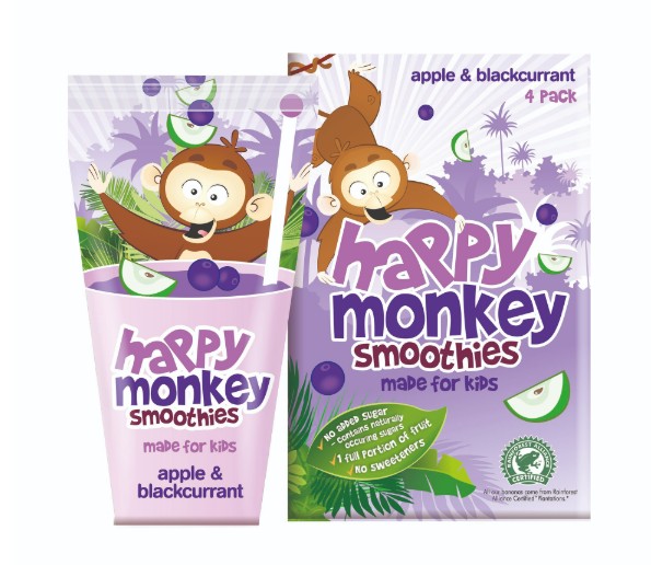 HAPPY MONKEY APPLE & BLACKCURRANT SMOOTHIE