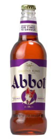 ABBOT ALE  5% 8 x 500ML BOTTLES