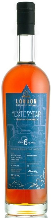 YESTERYEAR 6YO LONDON SINGLE RYE 52.3% 70CL