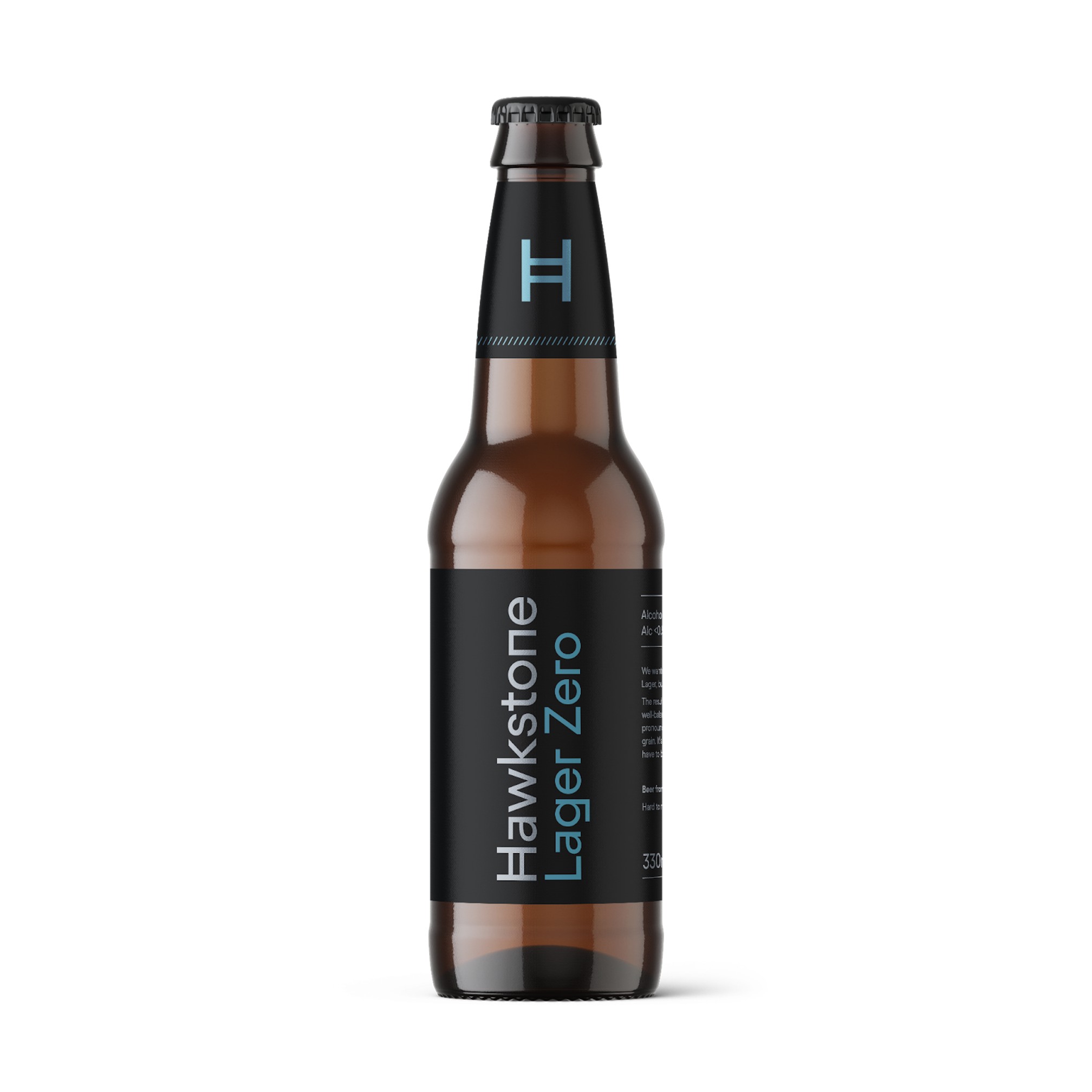 ZERO HAWKSTONE LAGER 0.5% 12x330ML BOTTLES