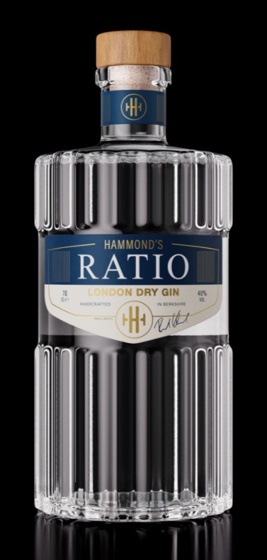 HAMMONDS RATIO LONDON DRY GIN 40% 70CL