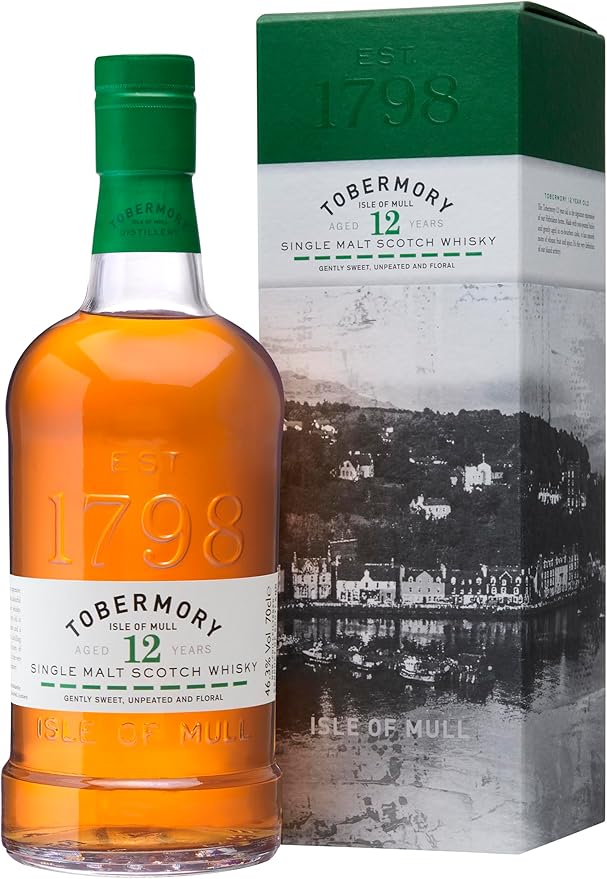 TOBERMORY 12YO SINGLE MALT 46.3% 70CL