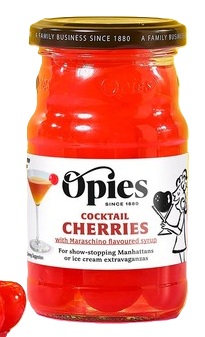 OPIES COCKTAIL CHERRIES WITH MARASCHINO