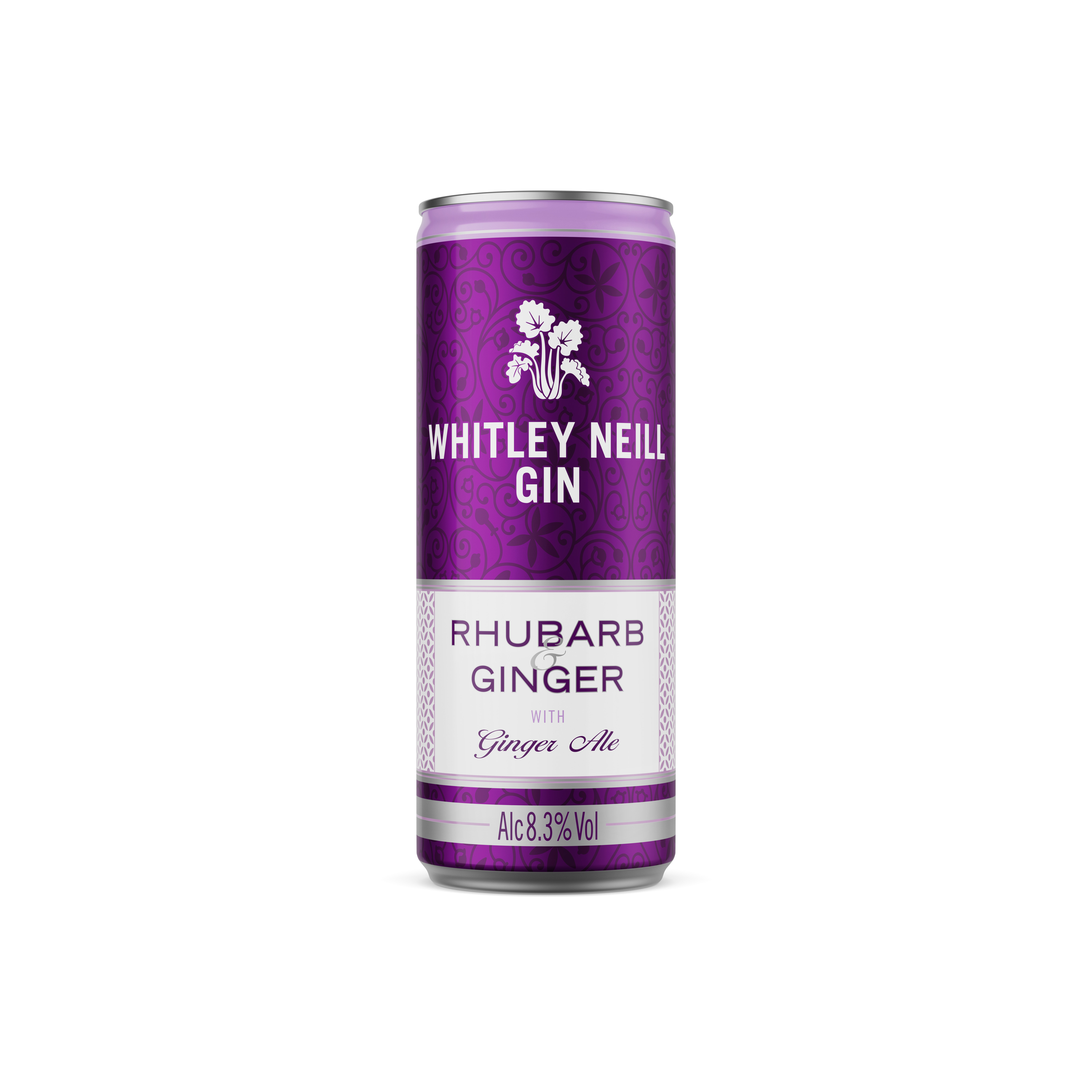 WHITLEY NEILL RHUBARB & GINGER GIN WITH GINGER ALE CANS