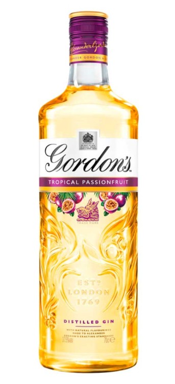 GORDONS TROPICAL PASSIONFRUIT GIN 37.5% 70CL